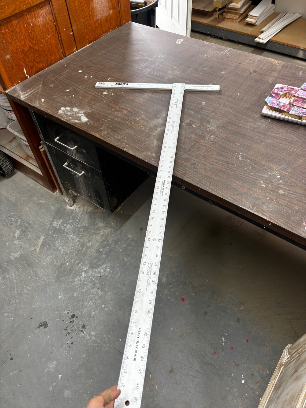 Aluminum T-Square Drafting Ruler - Silver
